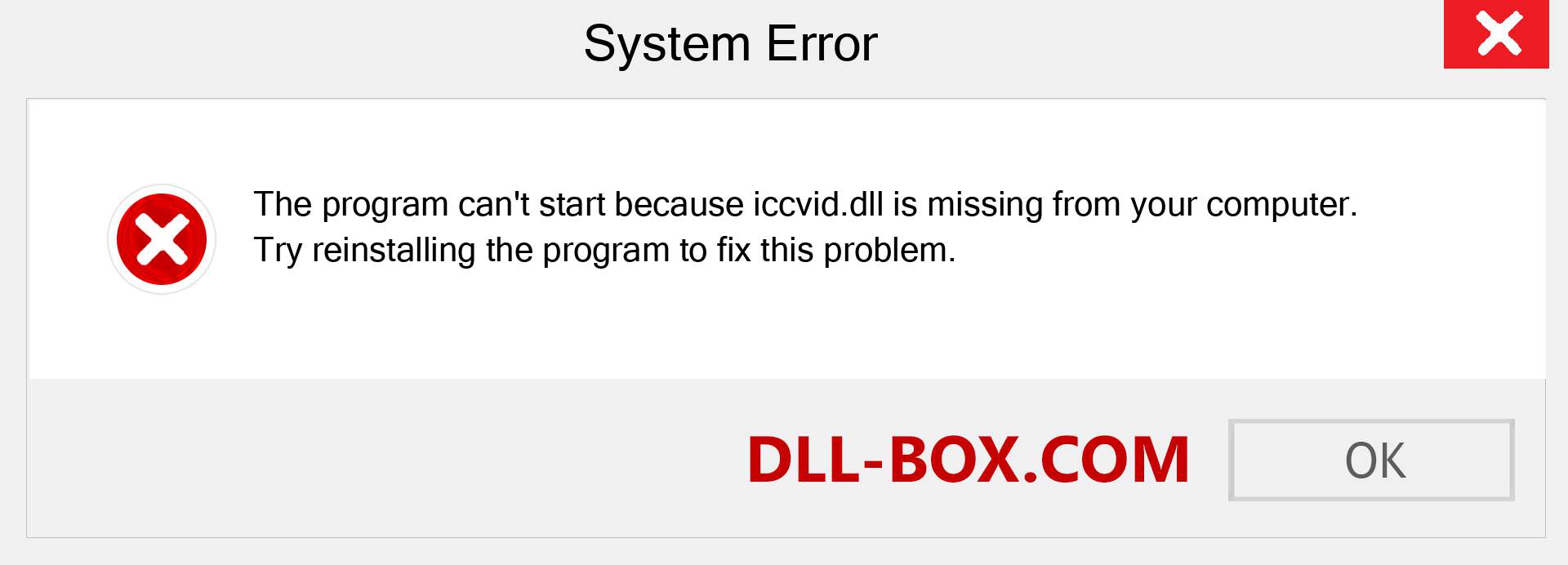  iccvid.dll file is missing?. Download for Windows 7, 8, 10 - Fix  iccvid dll Missing Error on Windows, photos, images